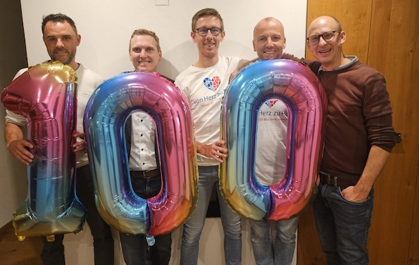 100 Sitzungen - 100 Mal von Herz zu Herz