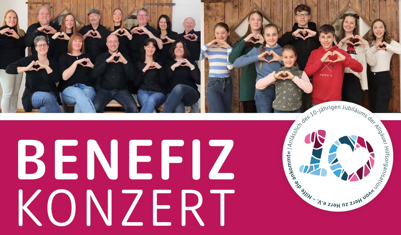 Benefizkonzerte am 3. und 4. Mai mit „Grenzenlos“